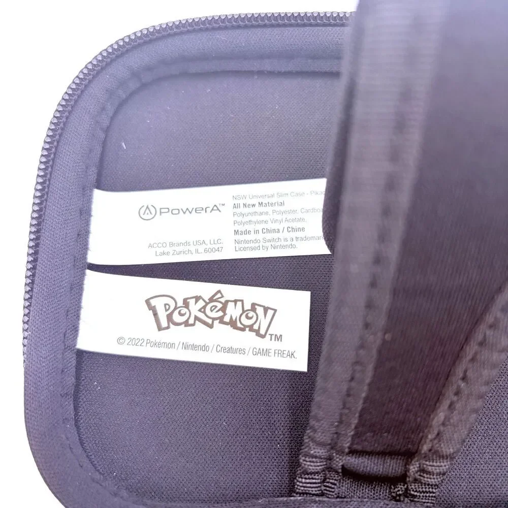 PowerA Pokemon Pikachu Nintendo Switch Slim Case Blue Yellow Travel Pouch